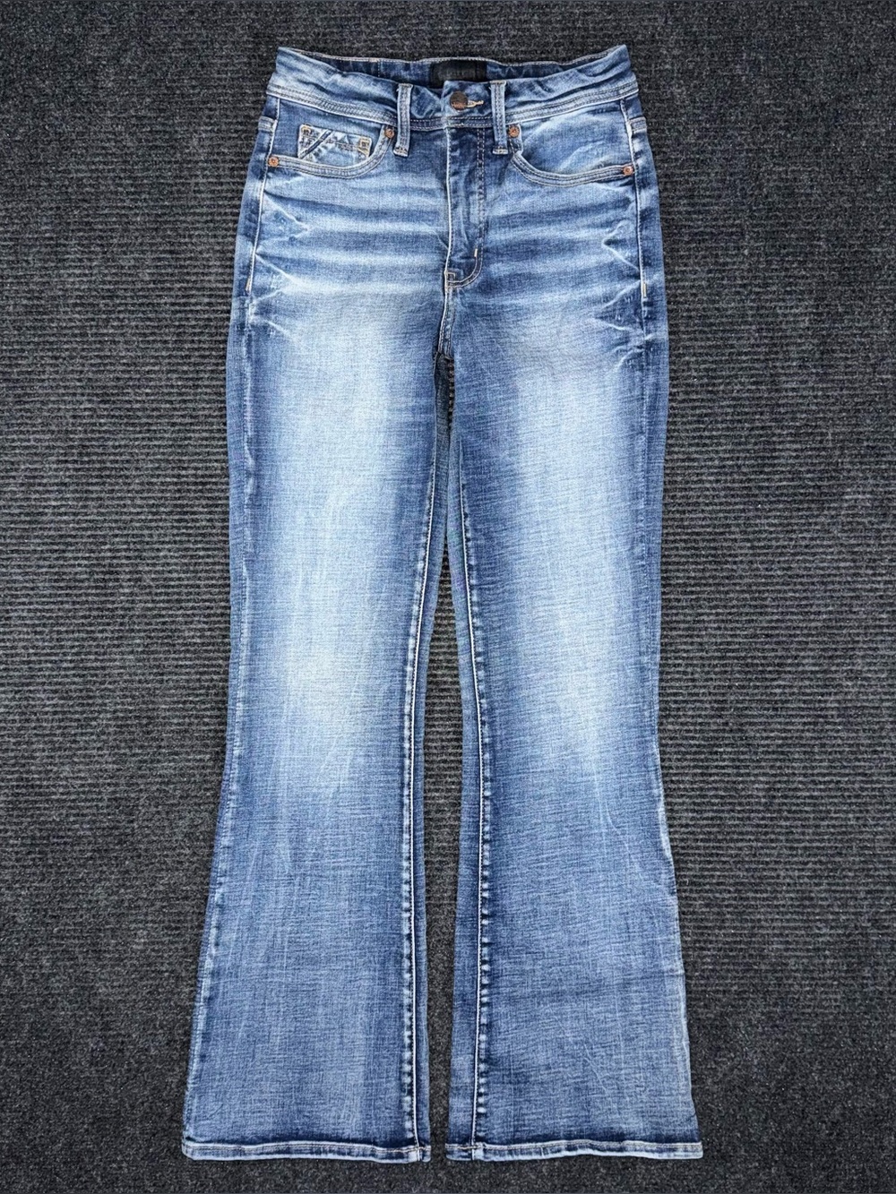 Buckle Black Fit No 35 Bootcut Stretch Jeans Women’s 26 x 30 SHORT BBW1064S EUC